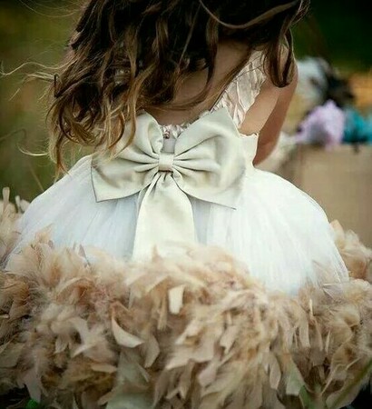 dress, flower girl and cute