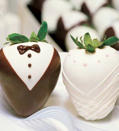 groom, strawberry and darkchocolate