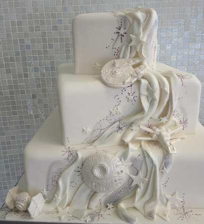 wedding cake and en