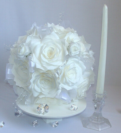 custom mint green, wedding party bouquets and fake flower bouquet