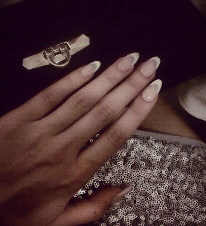 nails, sparkle and hand