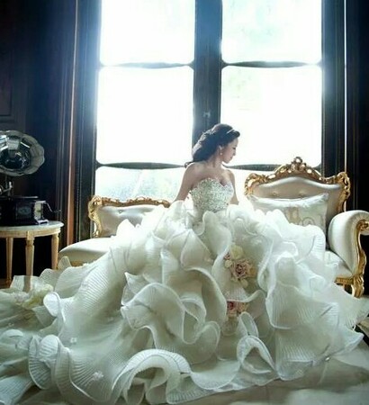 tulle skirt ball gown, praise wedding magazine and bridal ball gown