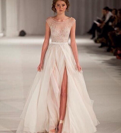 fashion, dress and ecru