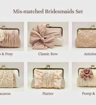 wedding gifts, clutch and bridesmaid accessories