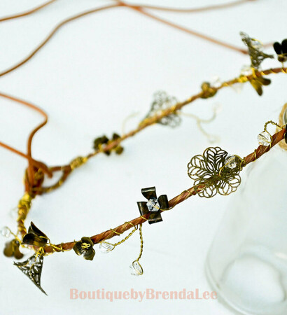 flower crown, antique and wedding accessory
