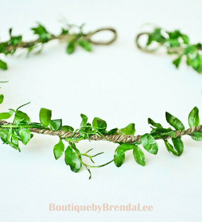 hair garland, woodland and flower crown