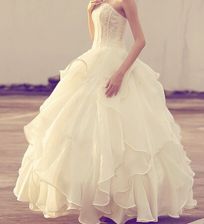 wedding dress white