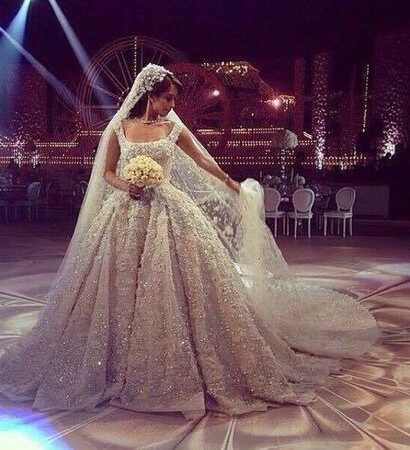 h, embroidery and wedding dress