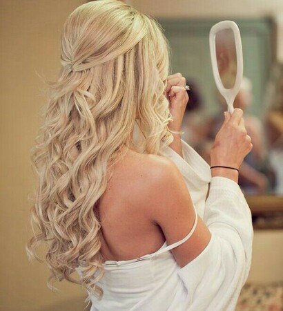 curl hairs, half up wedding hair and fabulous