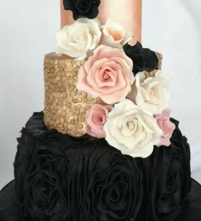 rose, dark and gold