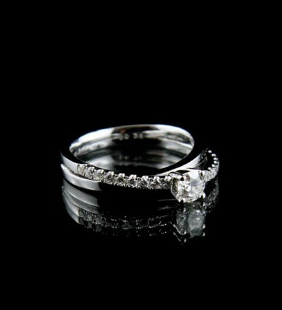 solitário, ring with diamonds and wedding rings