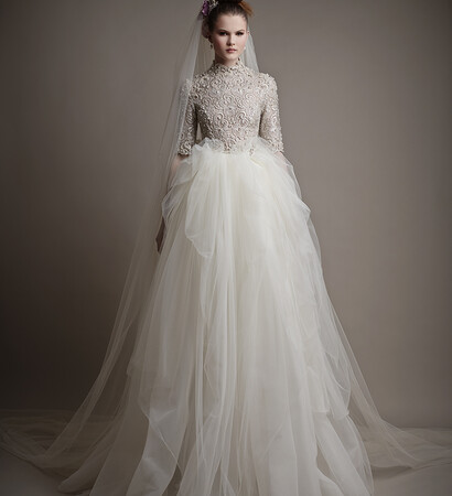 ball gown, white and tool