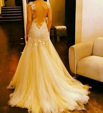 bridal gown, short wedding dress train and wedding gown