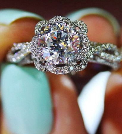 proposal, dream ring and diamonds