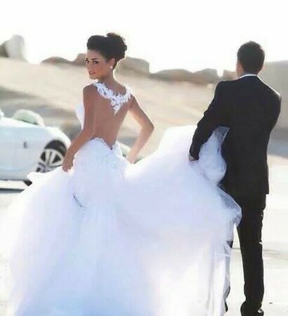 marriage, dress and groom