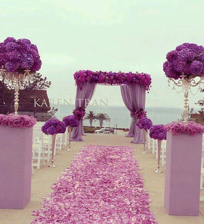 romance, beachwedding and violet