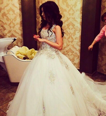 long, curly and bride