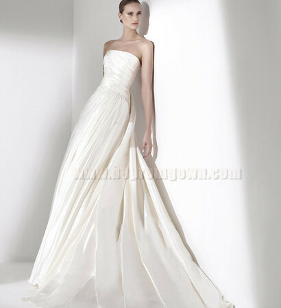 pronovias seychelles, flared and flared wedding dresses