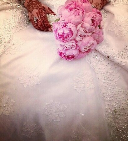bouquet, pink pions and beautiful