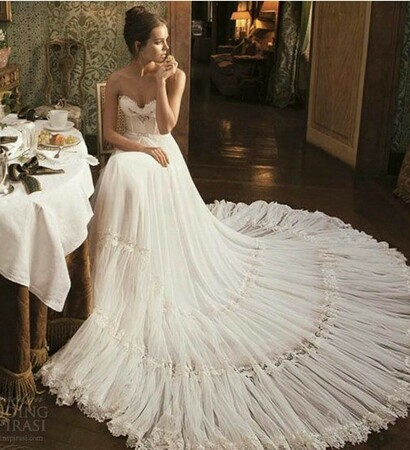 white, wedding dress and dress