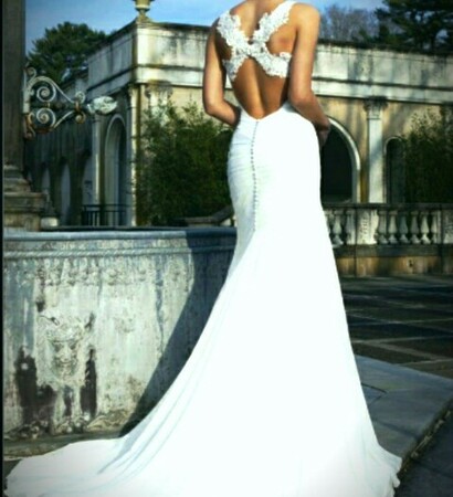 weddingdress, long and white