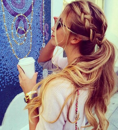 braided, fashion and messy hairstyle