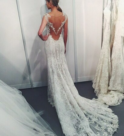 lace, wedding dress and rhinestones
