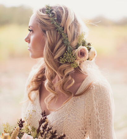 weddings, fashion and floral crowns