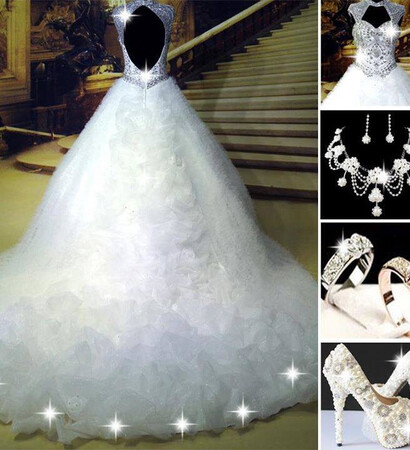 wedding dress, wedding day and fashion dress