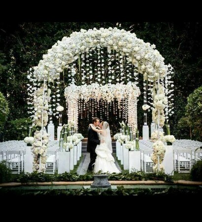 bride, decoration and couple