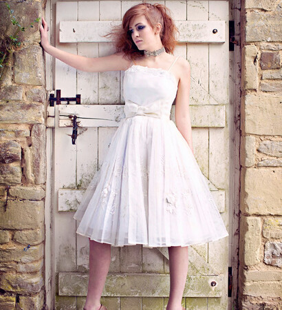 short dress, white short dress and wedding dress