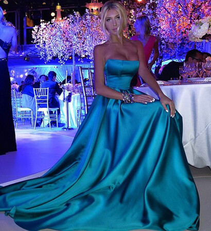 blue dress, gowns and nail