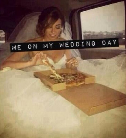pizza and weddingday
