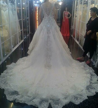sparkling, evening dress and crystal