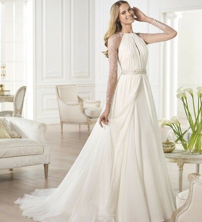 bridal dress, beautiful bride and wedding dress