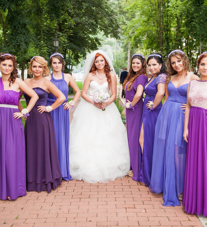 purple, bride dress and bride