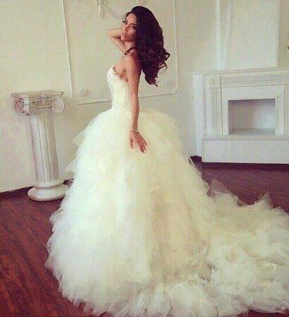 dress, puffy and beautiful
