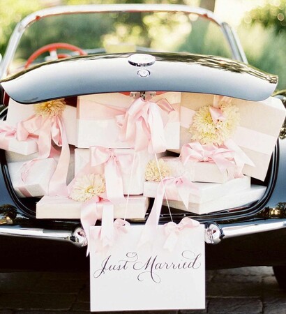 car, love and just married