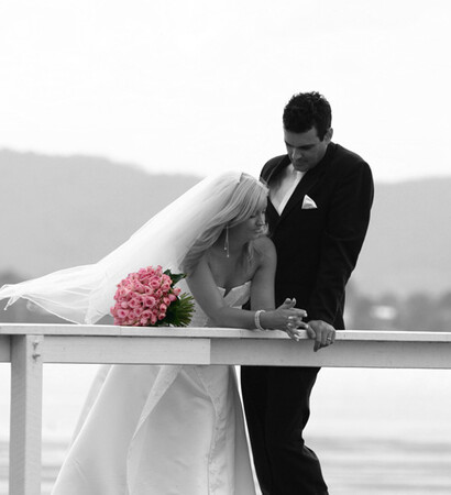couple, cute and bridge