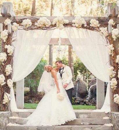 summer, curtain. flowers and archway
