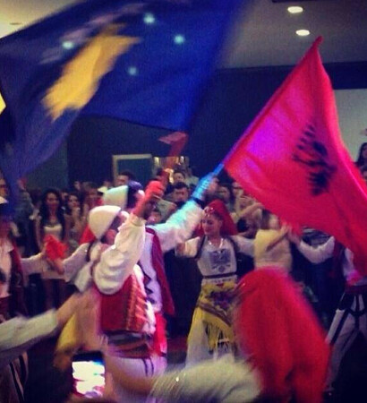 red, albanian and kosovar wedding