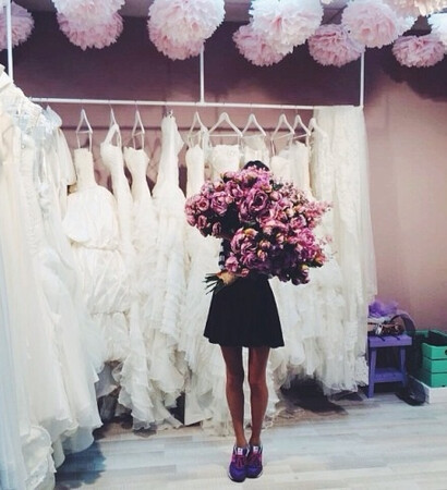 peony bouquet, peony and bride bouquet