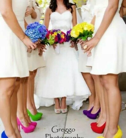 bride, bouquet and dress
