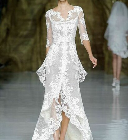 lace, sleeved and dress
