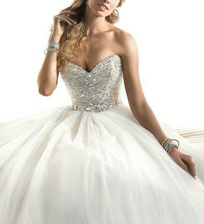 white, bracelet and wedding dress