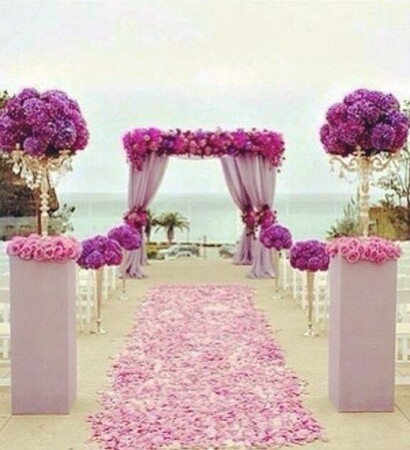 ceremony, luxury and pink