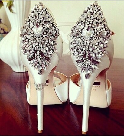 shoes, white and ring