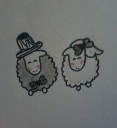 we♡it, sheep and drawings
