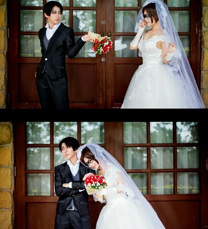 couple, cute and attack on titans