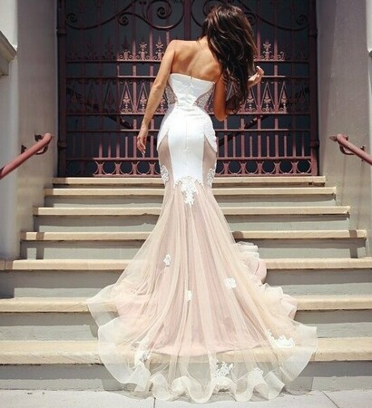 fashion, dress and back